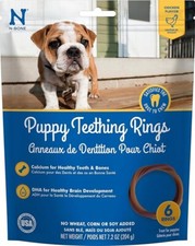 N-Bone Puppy Teething Ring Chicken Flavor 1 Pack Of 6 Rings  113048 