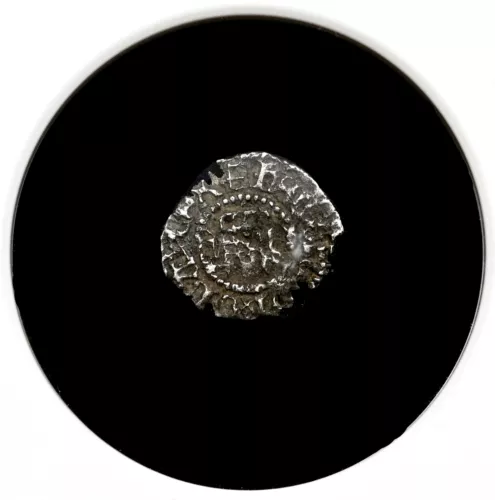 ENGLAND. Henry VIII. 1509-26. Silver Farthing, Extremely Rare, NGC XF Details