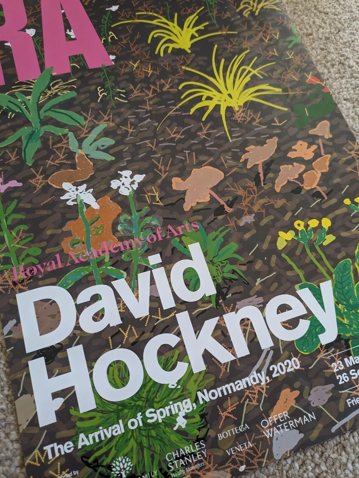 DAVID HOCKNEY The Arrival of Spring No.186 2021 Royal Academy POSTER - image 2 of 2