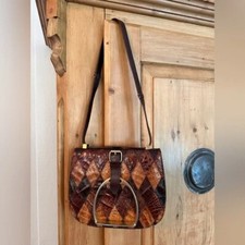 1950  s-1960  s Gator/Crocodile Handbag by Elysardo Madrid Mallorca Spain  RARE 