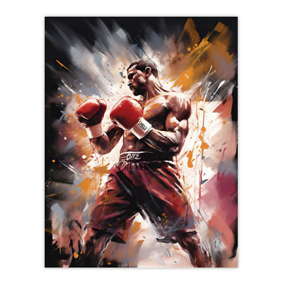 The Contender Boxing Heavyweight Champion Artwork Man Cave Wall Art Poster Print