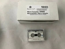 Sparco MC45 microcassette tapes 10 pack high quality dictation tapes 51045