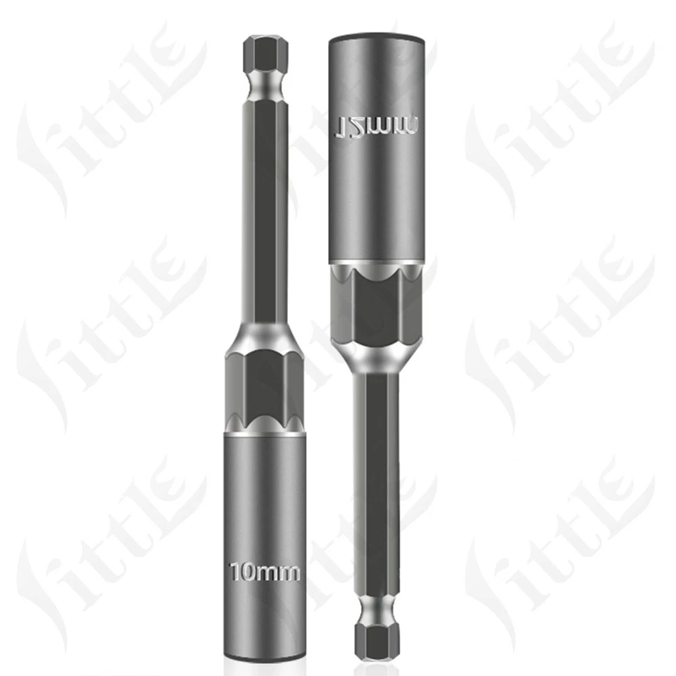 5.5-19mm Hex Magnetic Nut 80mm Long Socket Set Impact Drill Bit Hex - Image 4 of 4