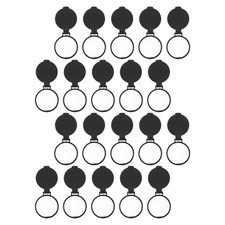50Pcs Black Pocket Size Folding Mirror for Makeup Reusable Purse Compact