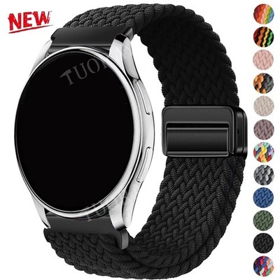Nylon Magnet Armband Für Samsung Galaxy Watch FE 7 6 5 4 3 40 44mm Classic 46mm