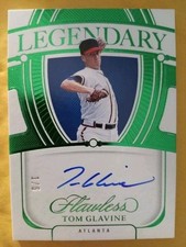 2024 Panini Flawless NICE READ Tom Glavine Auto On Card Autograph SSP #/5