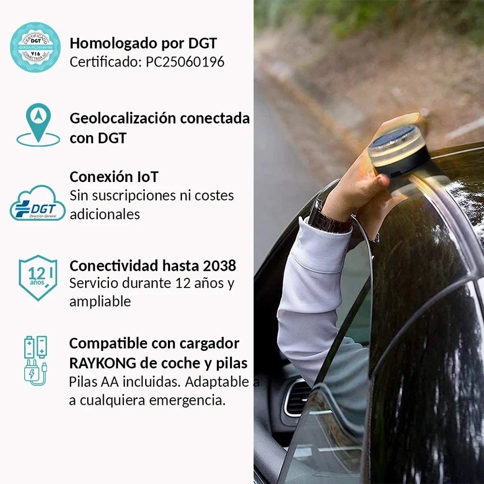 luz emergencia v16 Geolocalización DGT 3.0 [SIM y Datos Pagados hasta 2038] - Imagen 4 de 4