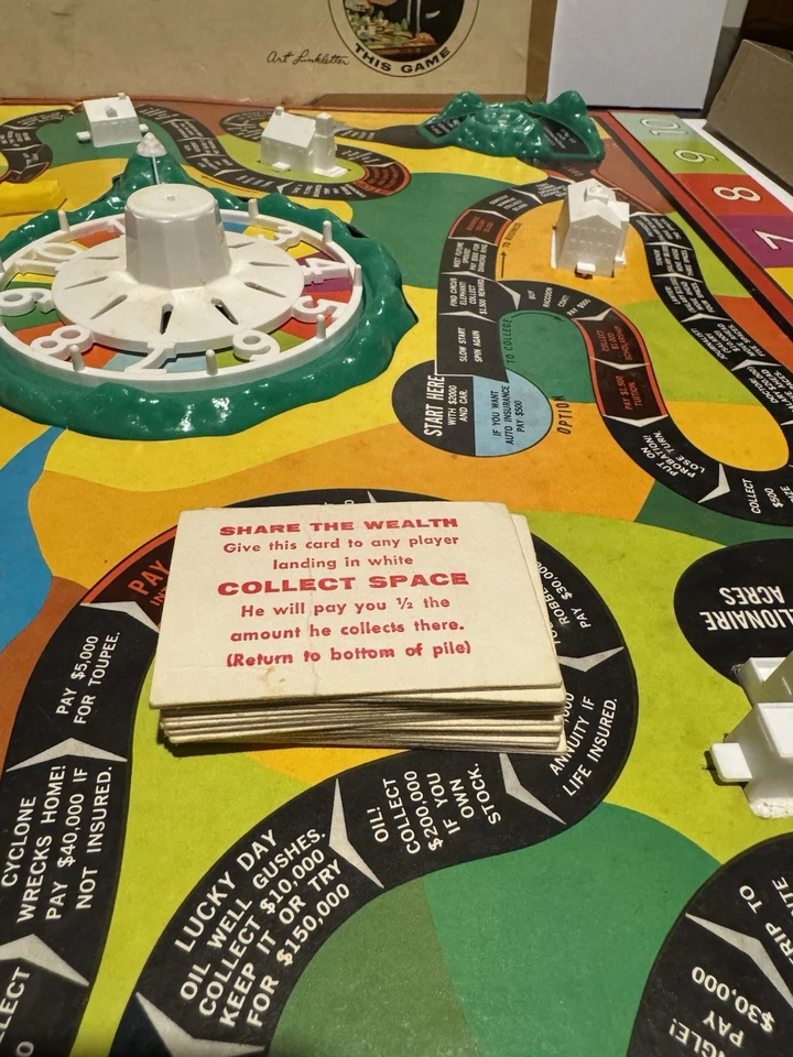 1960 The Game of Life Board Game MB COMPLETE Vintage 1st Edition 4000-X  - Image 3 of 4