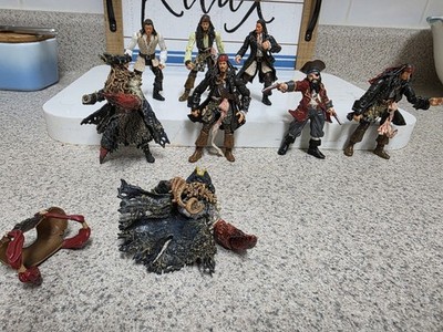 Pirates Of The Caribbean Zizzle Lot Of 7 Action Figures 3.75'' 1:18 Scale Toys 