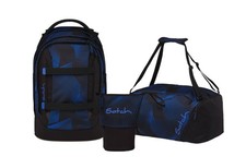 Satch, Schulrucksack-Set PACK Seismic Blue 3-...