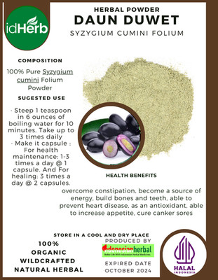 [idHerb] 50-500 Gramm Pulver Java Pflaume Schwarze Pflaume Syzygium Cumini...