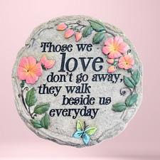 Handcrafted Tribute Memorial Garden Engraved Stone, Remembrance Comfort Gift