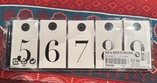 IKEA Historisk 0-9 Biała etykieta Czarna etykieta z numerami Etykieta prezentowa