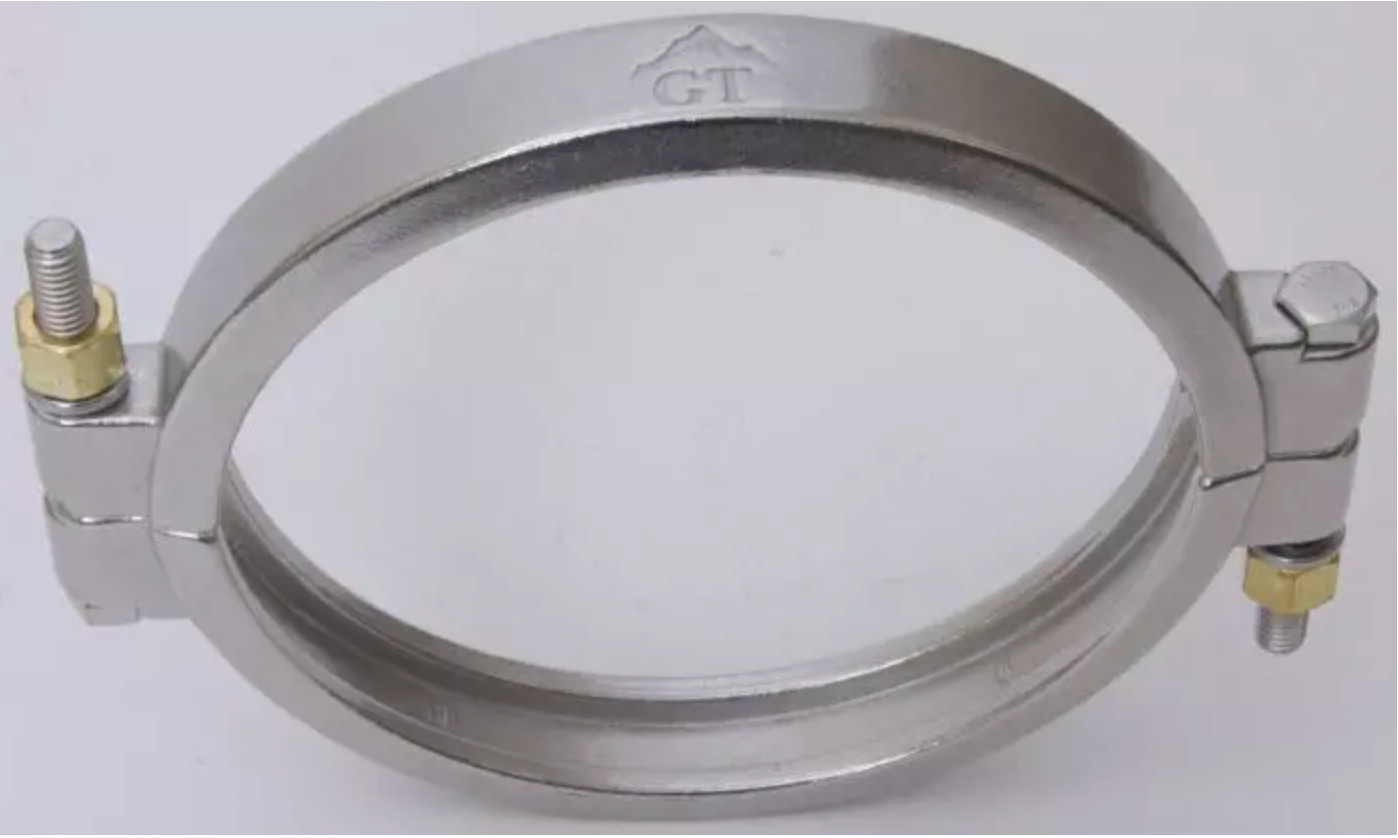 Stainless Steel Tri Clamp - 6 inch High Pressure SS304 Clamp Set of Three