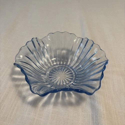 Imperial Depression Glass Elegant "Pillar Flute" Scalloped Fluted Bowl/Dish
