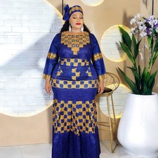 Rhinestone African Dashiki Abaya Long Robes Turkey Plus Size Evening Dresses New