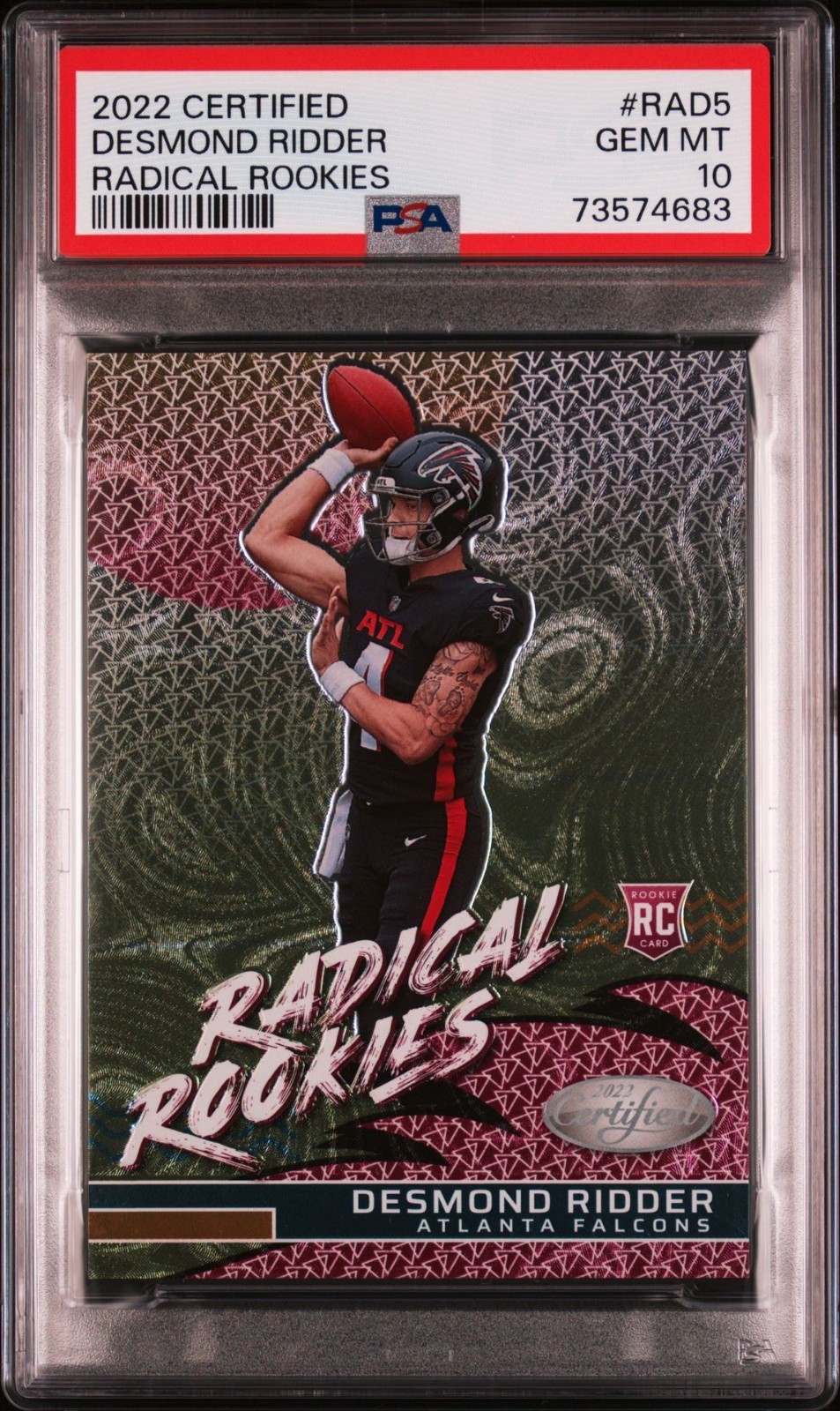 Desmond Ridder Panini Certified Radical Rookies #RAD5 Base