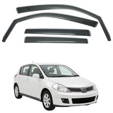 For Nissan Tiida 4d5d 2006-2012 In-channel Rain Guards Wind Deflector 4pcs For Nissan Tiida 4d5d 2006-2012 In-channel Rain Guards Wind Deflector 4pcs
