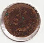 US Rare Old West 1882 Indian Head Penny Coin American Collection Shield Cent USA