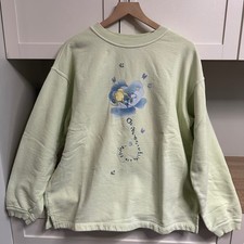 VTG 90s Disney Store Sweatshirt Womens M Winnie The Pooh Piglet Embroidered Cute