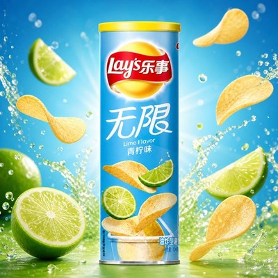 Lay's Stax Lime China Chips 90g