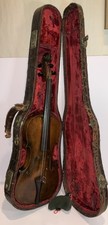 Antique Old German Style 4/4 Violin John Friedrich Bro NY Heavy Vintage Case