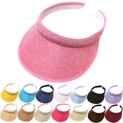 Sonnenblende de Luxe Visor Cap Schildmützen Sandwich-Caps für Strand Urlaub Hut