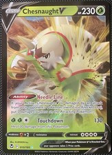 Chesnaught V 015/195 Swsh12: Spada e Scudo - Holo Tempesta Argento - Carta Pokémon