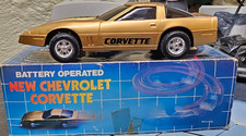 1982 Star Toys Battery Operated Chevrolet Corvette Plastic Car Boxed