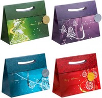 Tsi 12Er Pack WeihnachtstüTe GeschenktüTe Geschenkbeutel Weihnachten Elegant