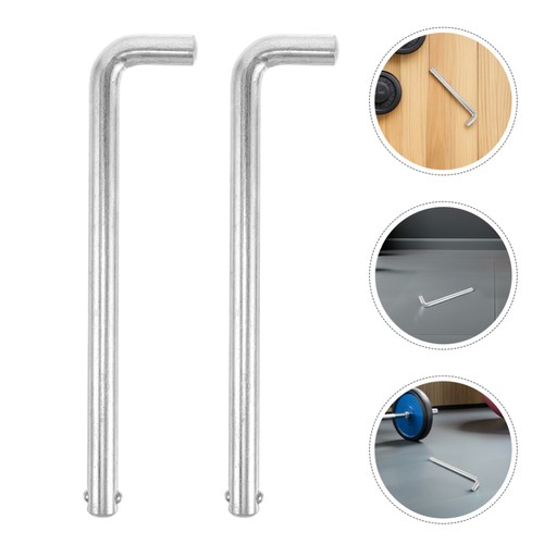 2PCS Weight Stack Pin: 10mm Diameter L-shaped Locking Pin for Gym Equipment