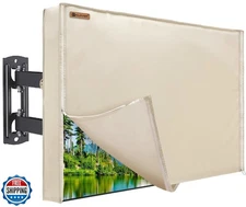 Outdoor TV Cover 70-75 inch, IC ICLOVER 600D Heavy Duty 4 Season Weatherproof