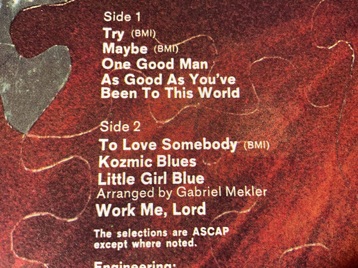 D6-8 JANIS JOPLIN I Got Dem Ol' Kozmic Blues Again Mama! - PC 9913