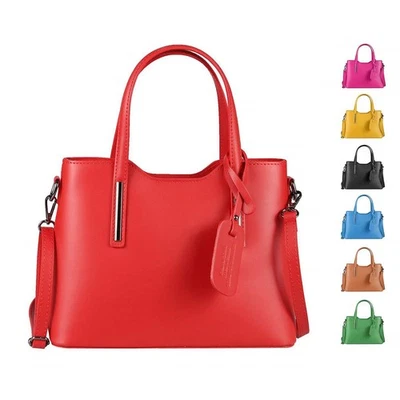ITALy DAMEN LEDER TASCHE Schultertasche Business Umhängetasche FREIZEIT SHOPPER - Bild 1 von 4