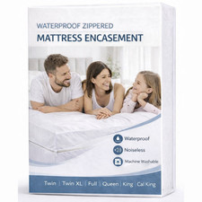 Zippered Mattress Encasement Waterproof Bed Bug Mattress Protector Cover Pad