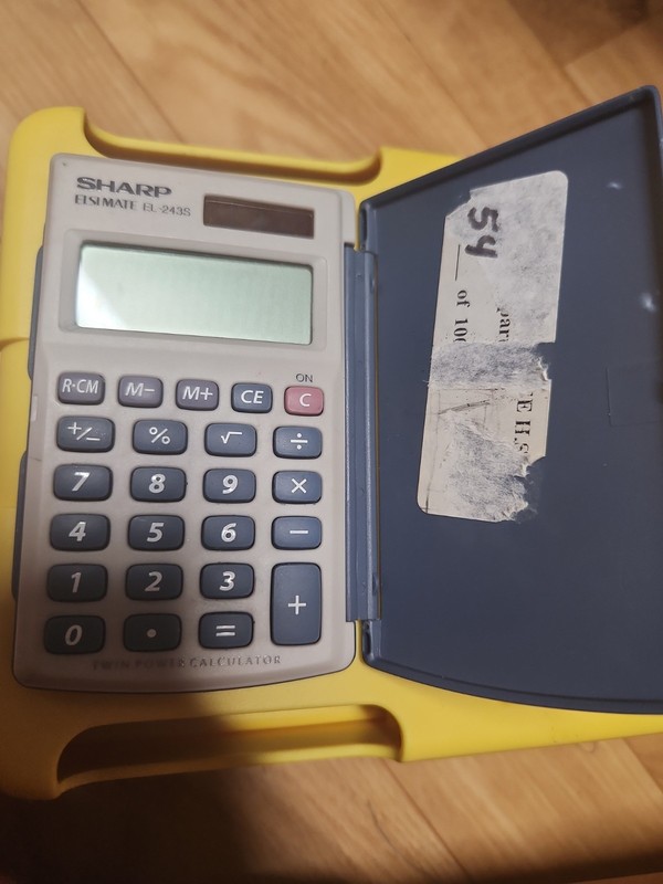 sharp calculator elsi mate el 243s non working