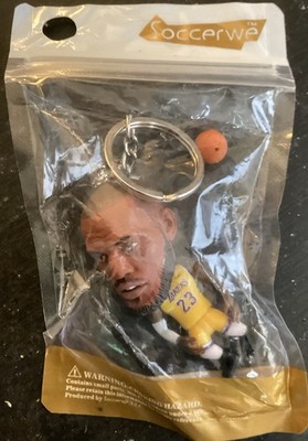Mini Figure 3D Lebron James Lakers Yellow Gold Basketball Keychain
