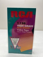 RCA T-120 High Grade Hi-Fi Stereo VHS Video Cassette Tape, New and Sealed