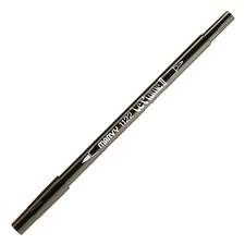 1122-1 Marvy Le Plume II Double Tip Watercolor Marker, Black, Brush/Fine, 1 Each