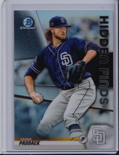 Chris Paddack 2020 Bowman Hidden Finds Insert Chrome Refractor Padres HF-CP