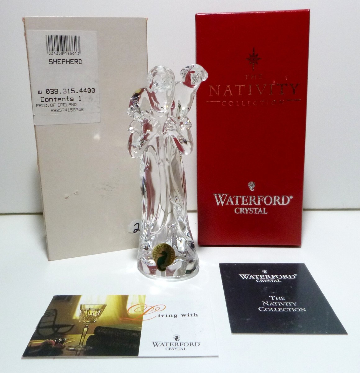ウォーターフォードクリスタル　Nativity collection 14 pcs) WATERFORD CRYSTAL NATIVITY COLLECTION SET W/ DONKEY