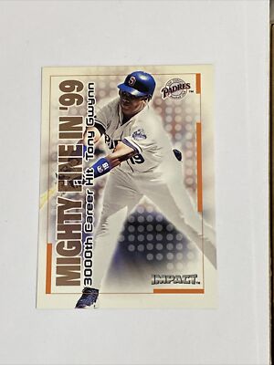2000 Impact Mighty Fine in '99 #35 Tony Gwynn - Padres HOF Insert Baseball Card