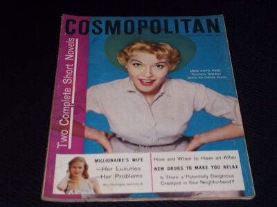 1956 SEPTEMBER COSMOPOLITAN MAGAZINE - MISS PATTI PAGE FRONT COVER - E 13983