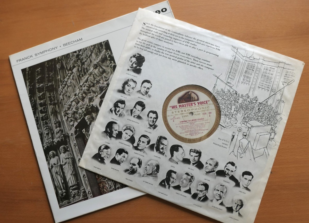 ASD 458 ED1 Franck Symphony in D minor Beecham NEAR MINT HMV