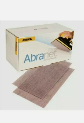 New Mirka ABRANET 70 x 125mm Box 50 Strips 240 GRIT