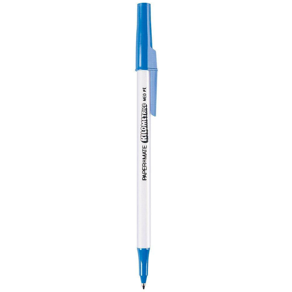 NEW Papermate Kilometric Pen Variety Pack 10 Pens Blue Free Post