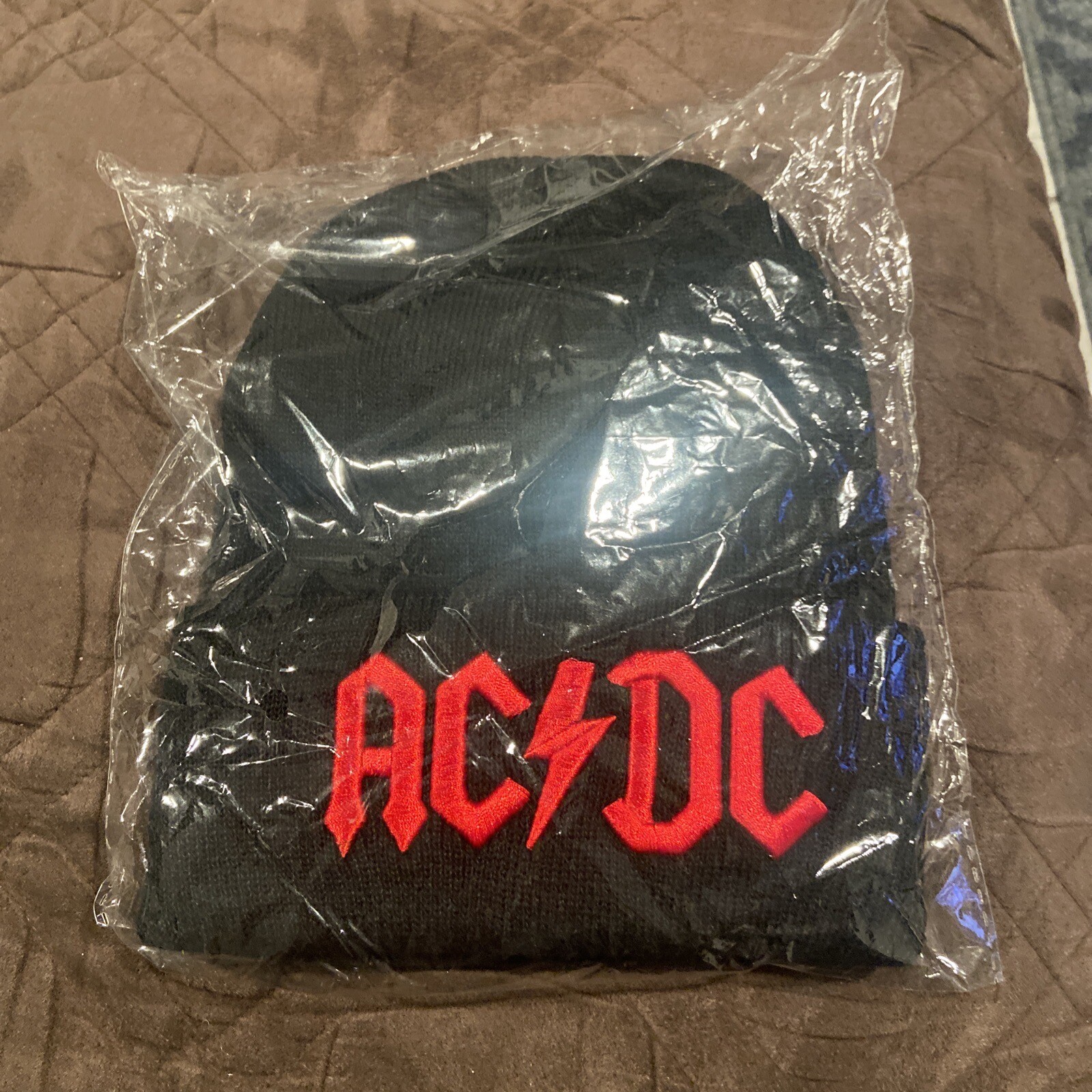A New AC/DC Beanie Hat. Red Lettering . | eBay