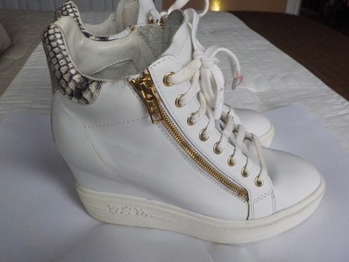 ASH LIMITED RARE EDITION HIGH TOP WEDGE SNEAKERS, SIZE US 9 M, PREOWNED - Picture 5 of 9