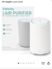 Fridababy 3-in-1 Air Purifier Sound Machine  Nightlight 12.9x19.3x12.9cm New
