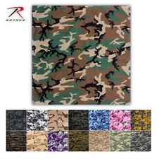 Rothco 4347 X-LARGE 27" Jumbo Camouflage Cotton Sport Biker Bandana